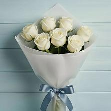 Букет 7 Белых роз Эдлесс Лав #REPLACE_PRED# Белиджи
