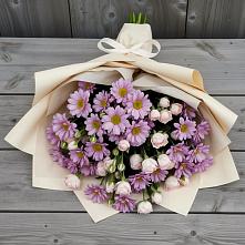 Букет цветов из:  Розы и Хризантемы #REPLACE_PRED# Белиджи