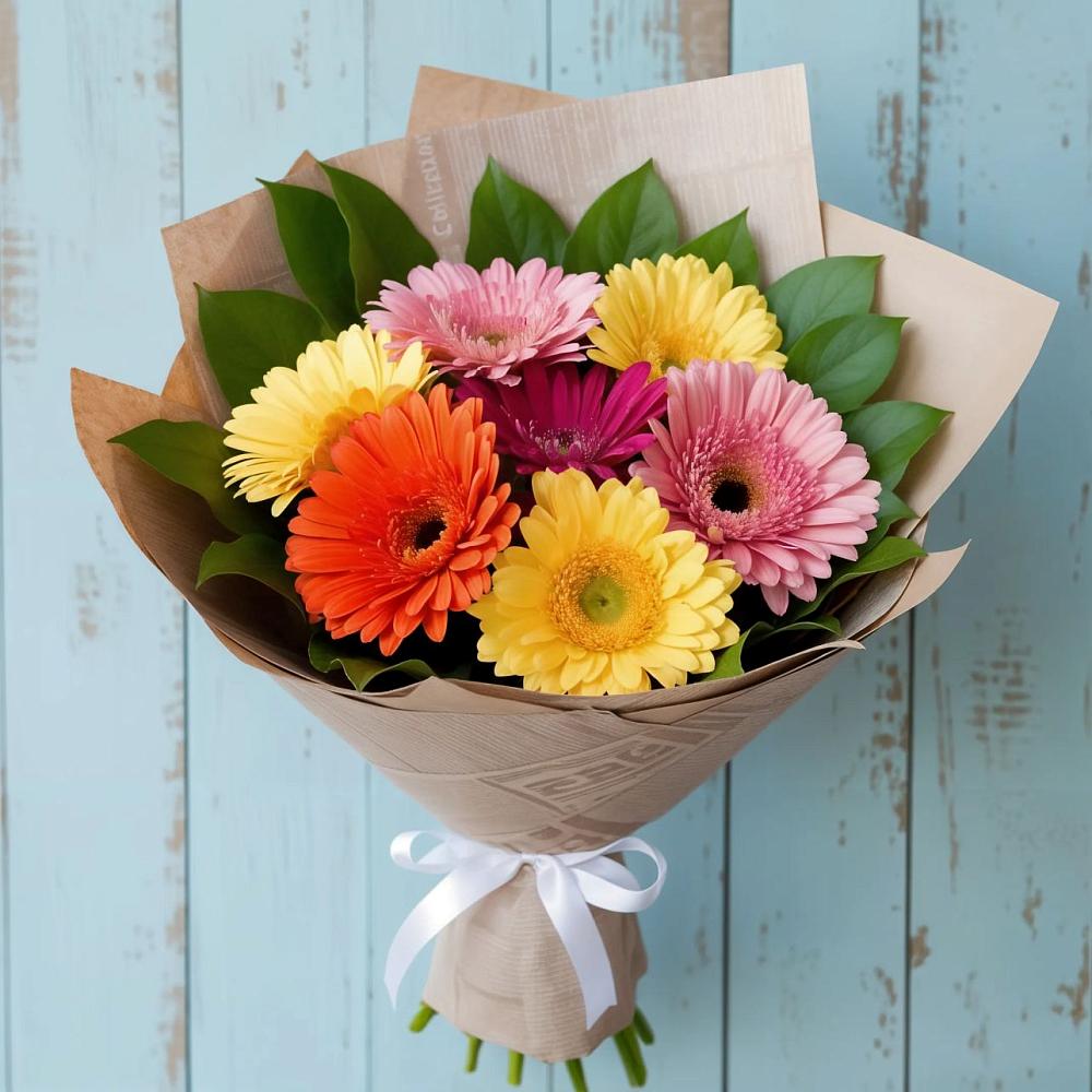 Букет цветов из: Герберы в Белиджи