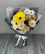 Букет цветов из:  Розы, Герберы и Хризантемы в Белиджи
