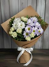 Букет цветов из:  Хризантемы и Розы в Белиджи