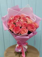 Букет 15 Розовых роз Равель в Белиджи
