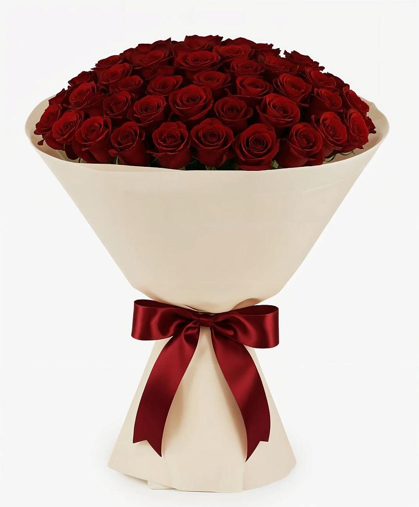 Букет 101 Бордовая роза Блэк Бакарра в Белиджи