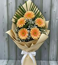 Букет цветов из:  Герберы #REPLACE_PRED# Белиджи
