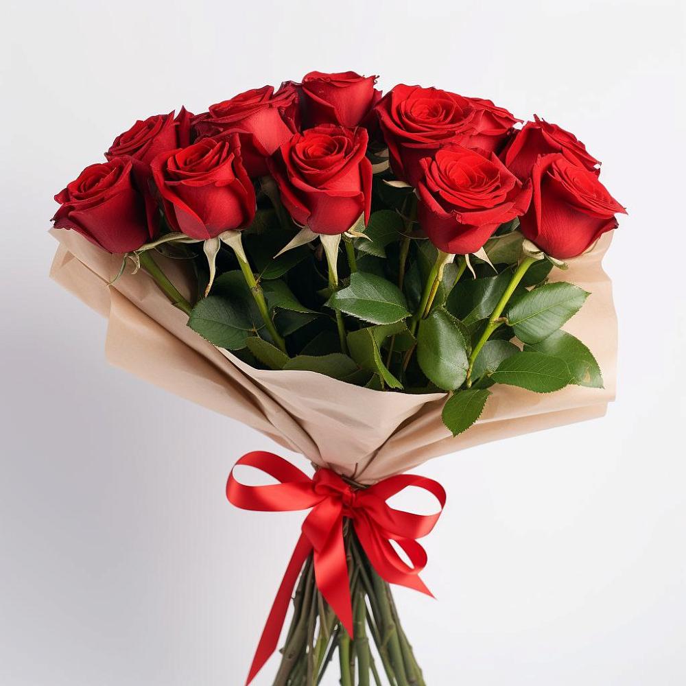 Букет 11 Красных роз Эдлесс Лав в Белиджи