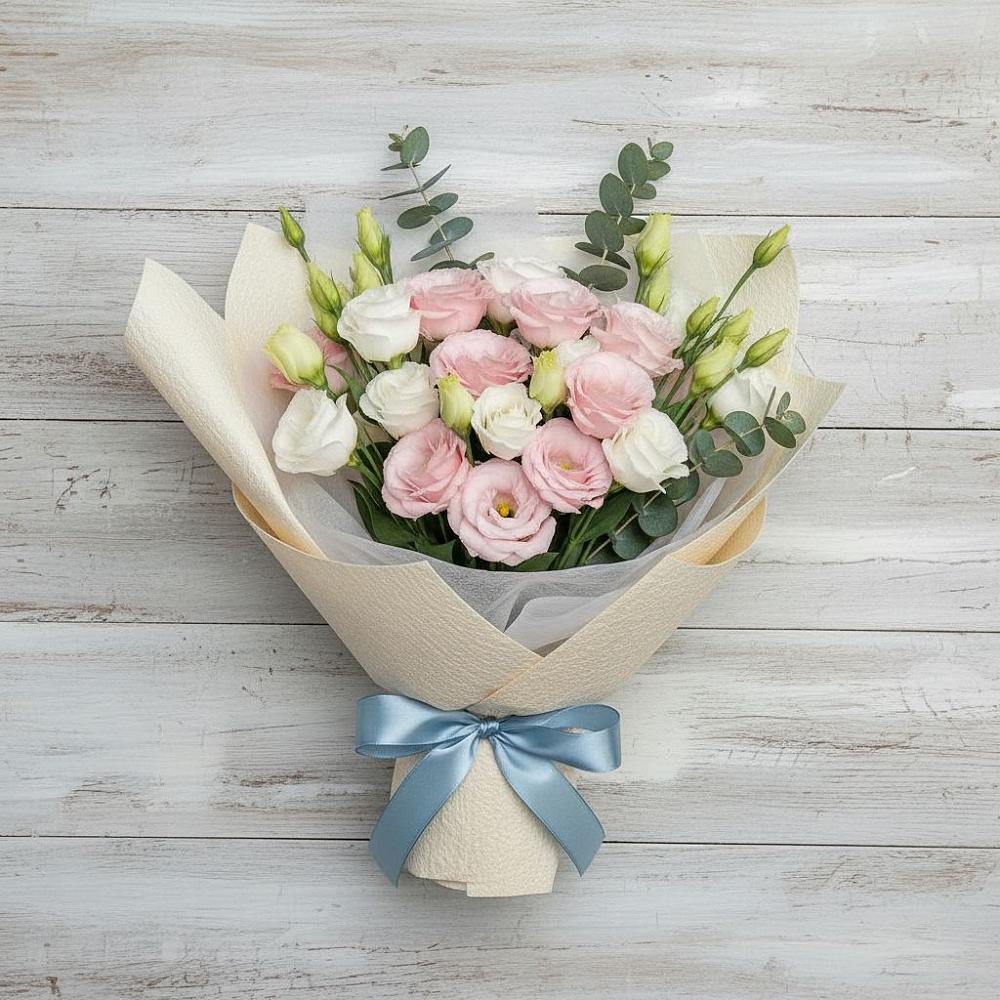 Букет цветов из: Лизиантусы в Белиджи